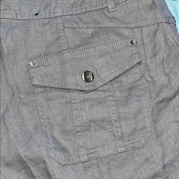 INC tan Women's Shorts linen cargo shorts - Picture 6 of 9